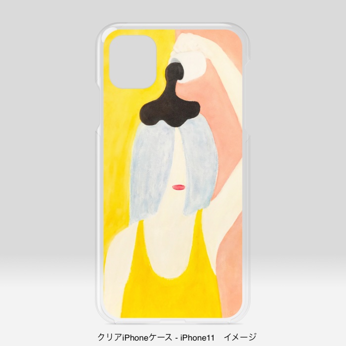 クリアiPhoneケース/頭からコーヒーでもかけてしまいたい
