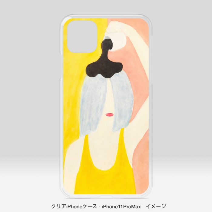 クリアiPhoneケース/頭からコーヒーでもかけてしまいたい