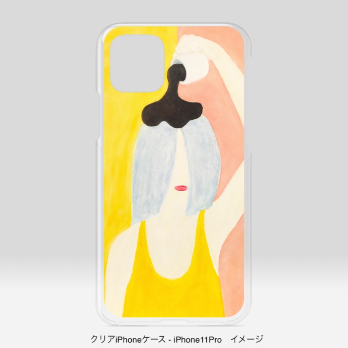 クリアiPhoneケース/頭からコーヒーでもかけてしまいたい