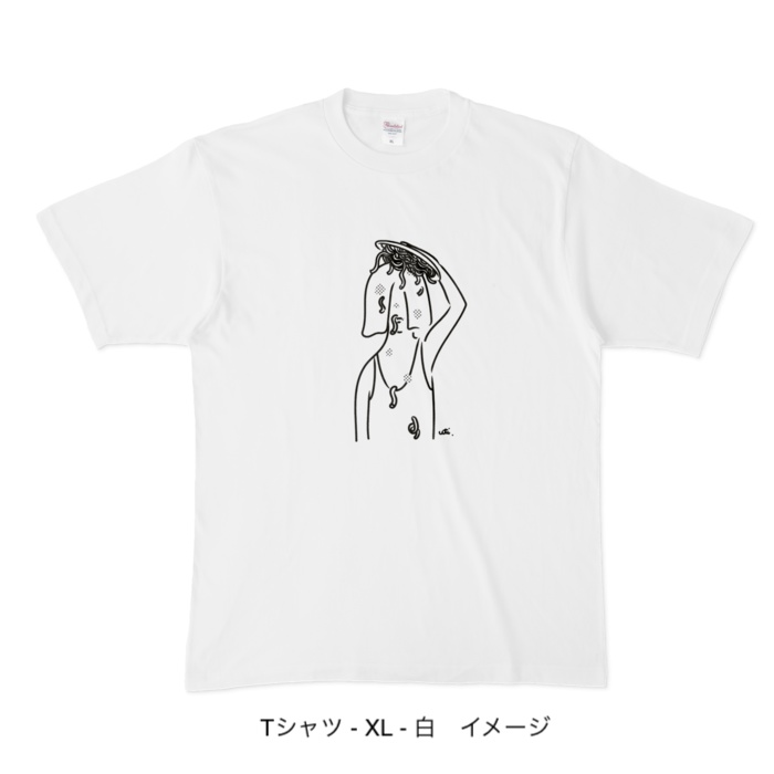 Tシャツ/頭からスパゲッティ
