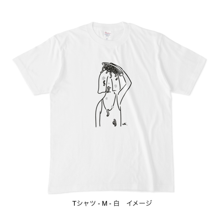 Tシャツ/頭からスパゲッティ