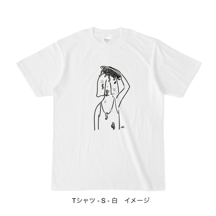 Tシャツ/頭からスパゲッティ
