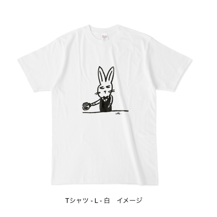 Tシャツ/カフェdeウサギ
