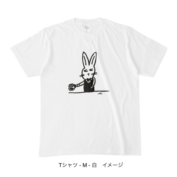 Tシャツ/カフェdeウサギ