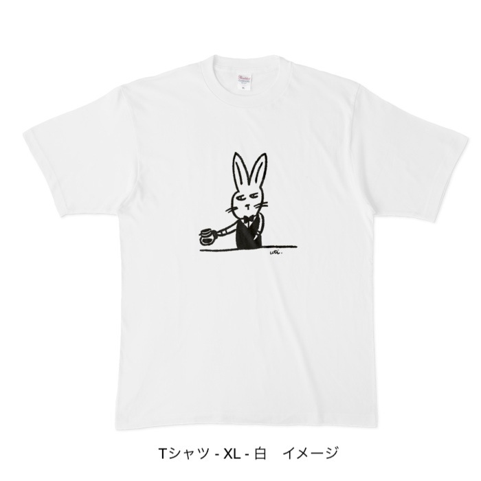 Tシャツ/カフェdeウサギ