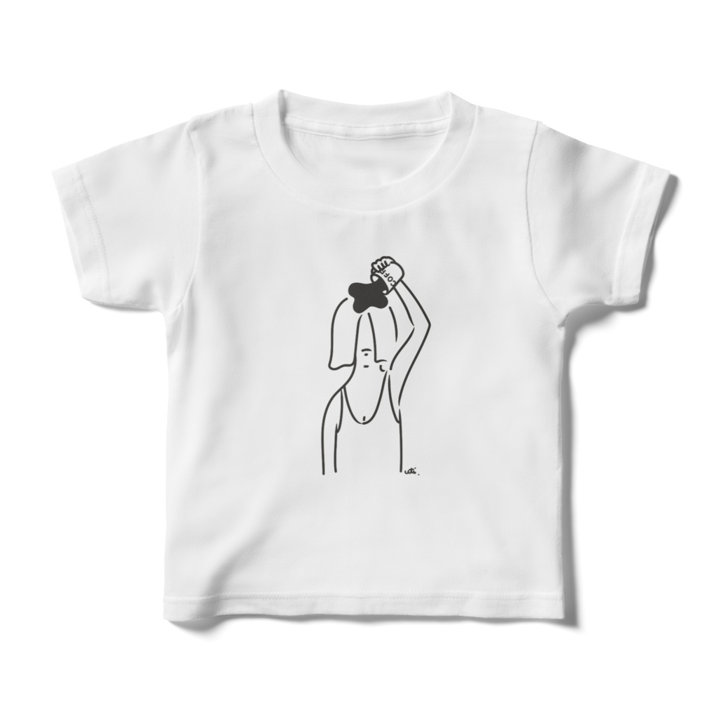 キッズTシャツ/頭からコーヒーでもかけてしまいたい 100~160cm
