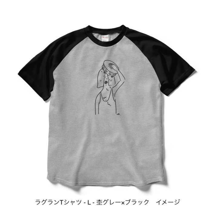 ラグランTシャツ/濃色カラー/頭からケーキかぶってしまいたい