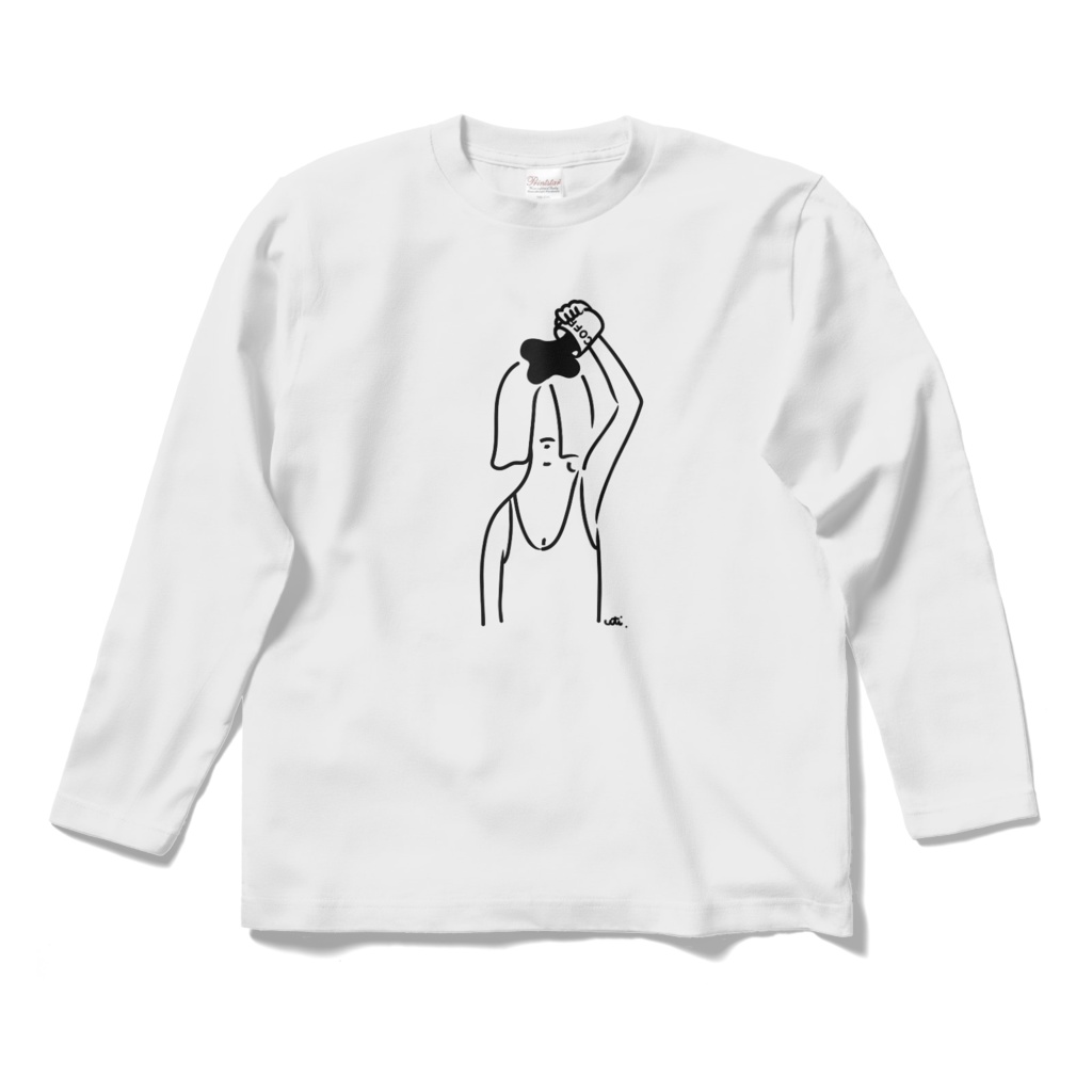 ロングスリーブTシャツ/淡色カラー/頭からコーヒーでもかけてしまいたい