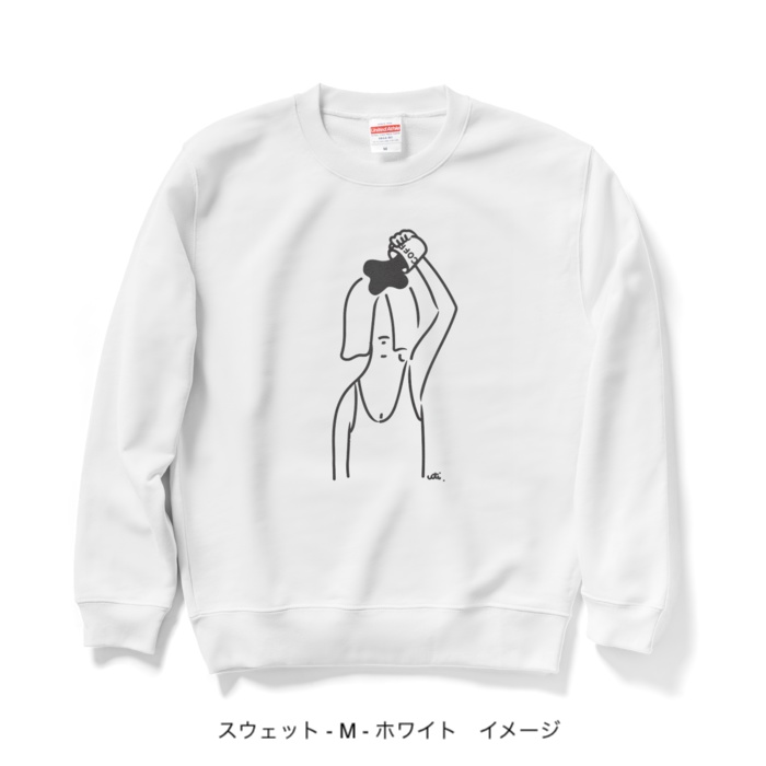 スウェット/淡色カラー/頭からコーヒーでもかけてしまいたい