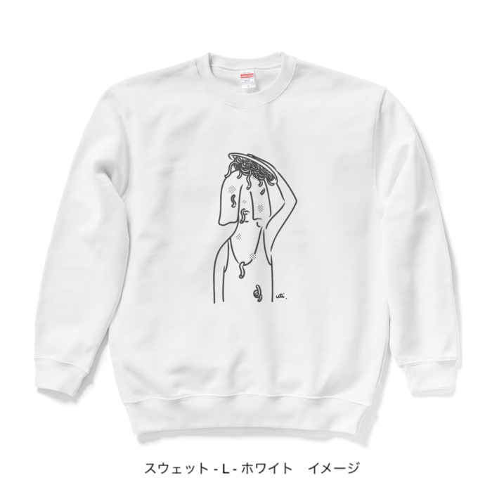 スウェット/淡色カラー/頭からスパゲッティ