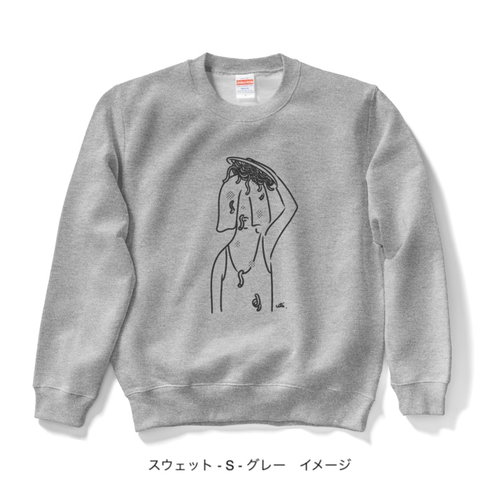 スウェット/淡色カラー/頭からスパゲッティ