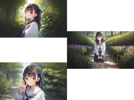 セーラー服長髪J〇ちゃんたちの壁紙集ver6.2(全15枚)