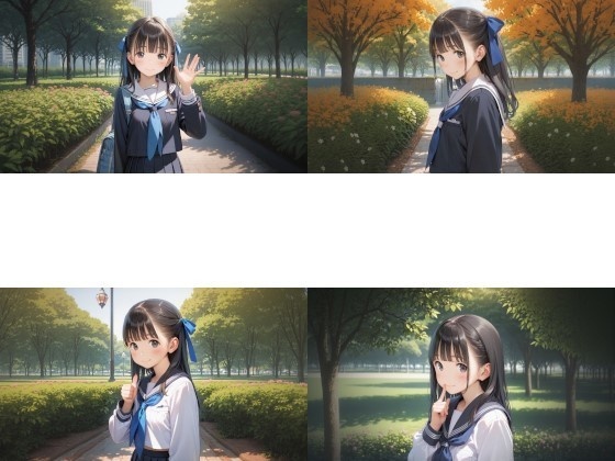 セーラー服長髪J〇ちゃんたちの壁紙集ver6.2(全15枚)