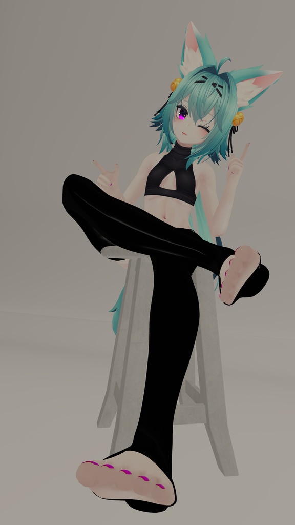 Open Toe Socks For Rindo, Kikyo, Manuka