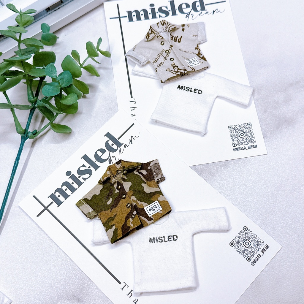 オビツ11 ねんどろいど ドール服 男 シャツジャケット+Tシャツ 2点セット