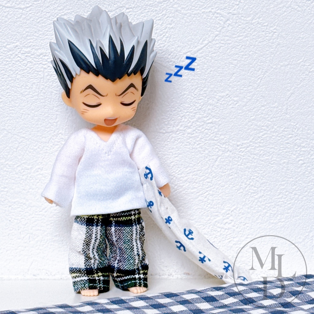 オビツ11 男 ねんどろいど パジャマ ズボン+Tシャツ 2点セット