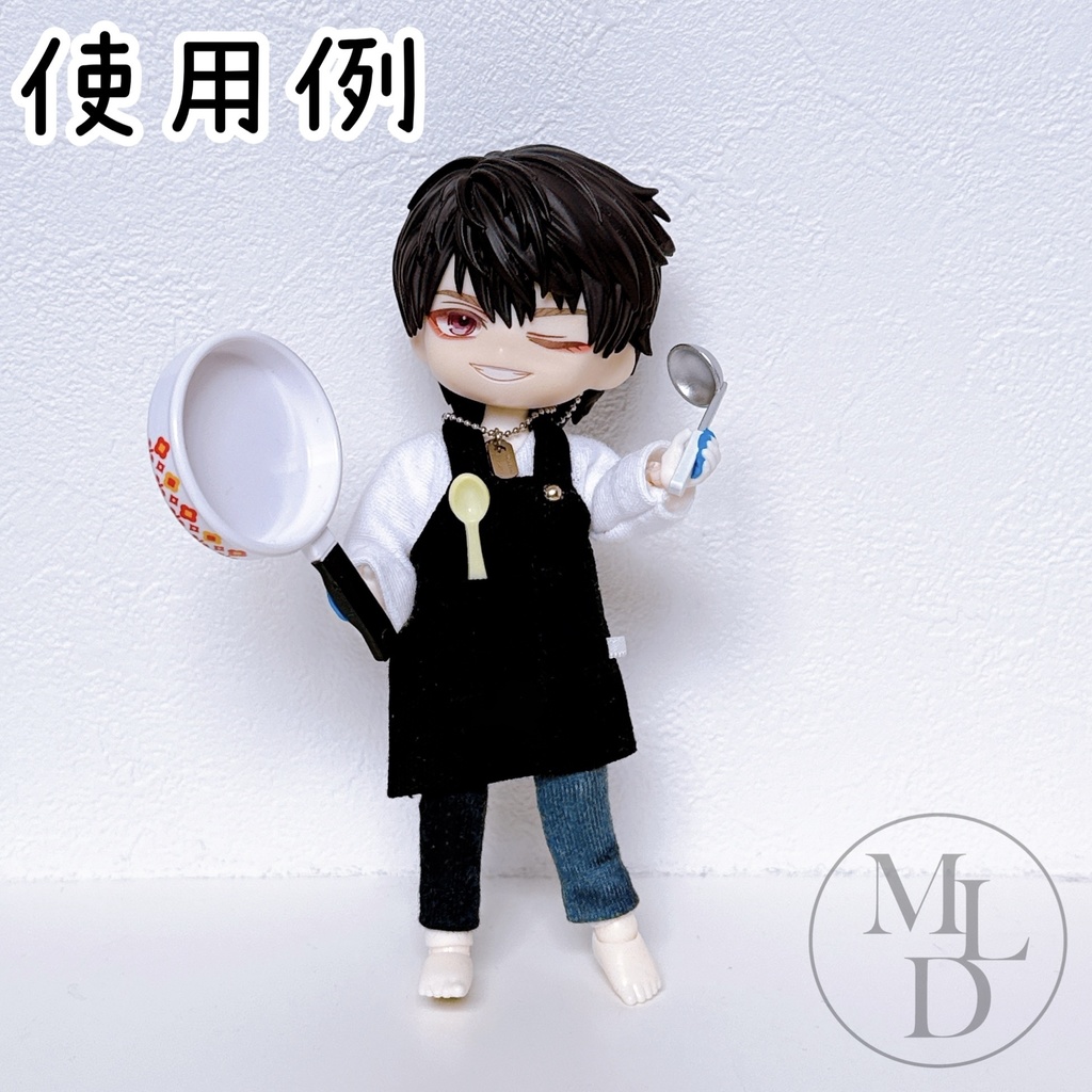オビツ11 ねんどろいど ドール服 エプロン おまけ付き