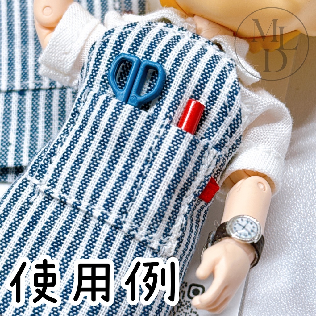 オビツ11 ねんどろいど ドール服 エプロン おまけ付き