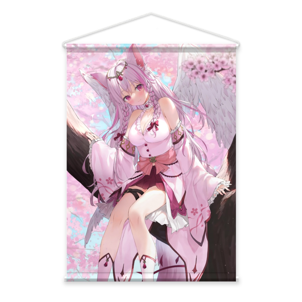 桜狐フェネタペストリー【背景:桜の木】印刷会社さんからの直送便