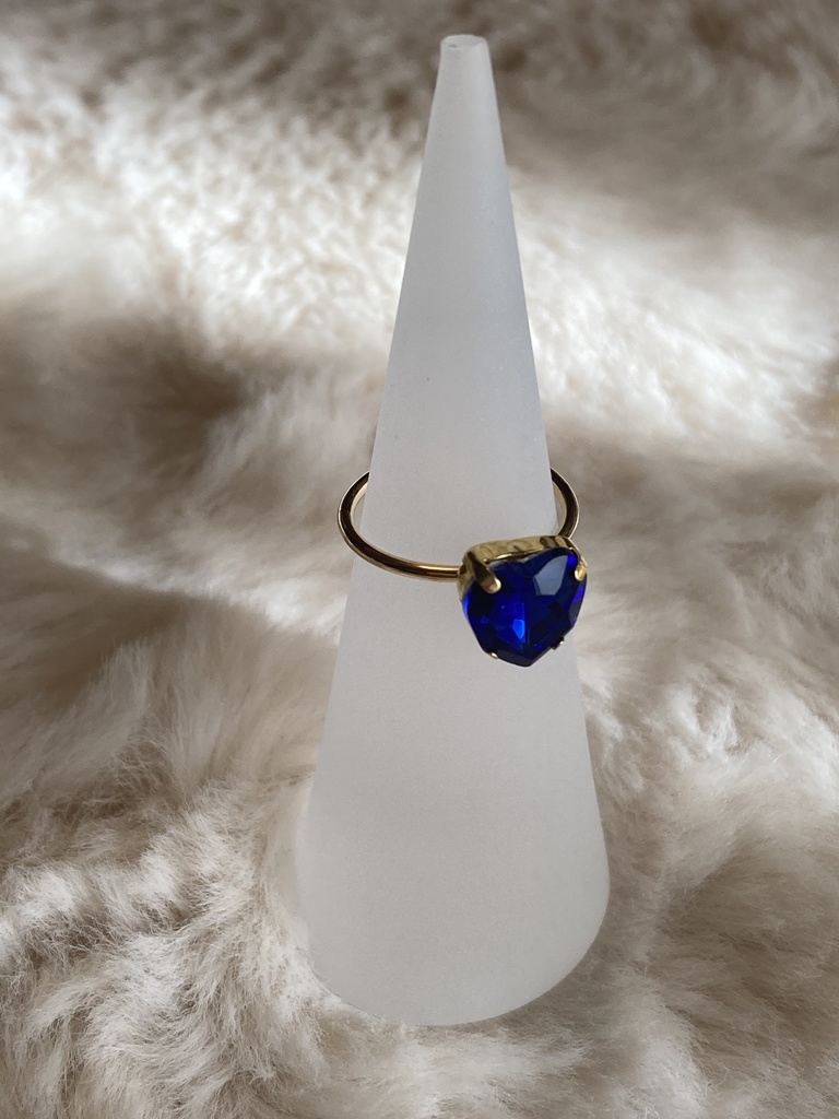 ブルーハートのピンキーリング(フリー)