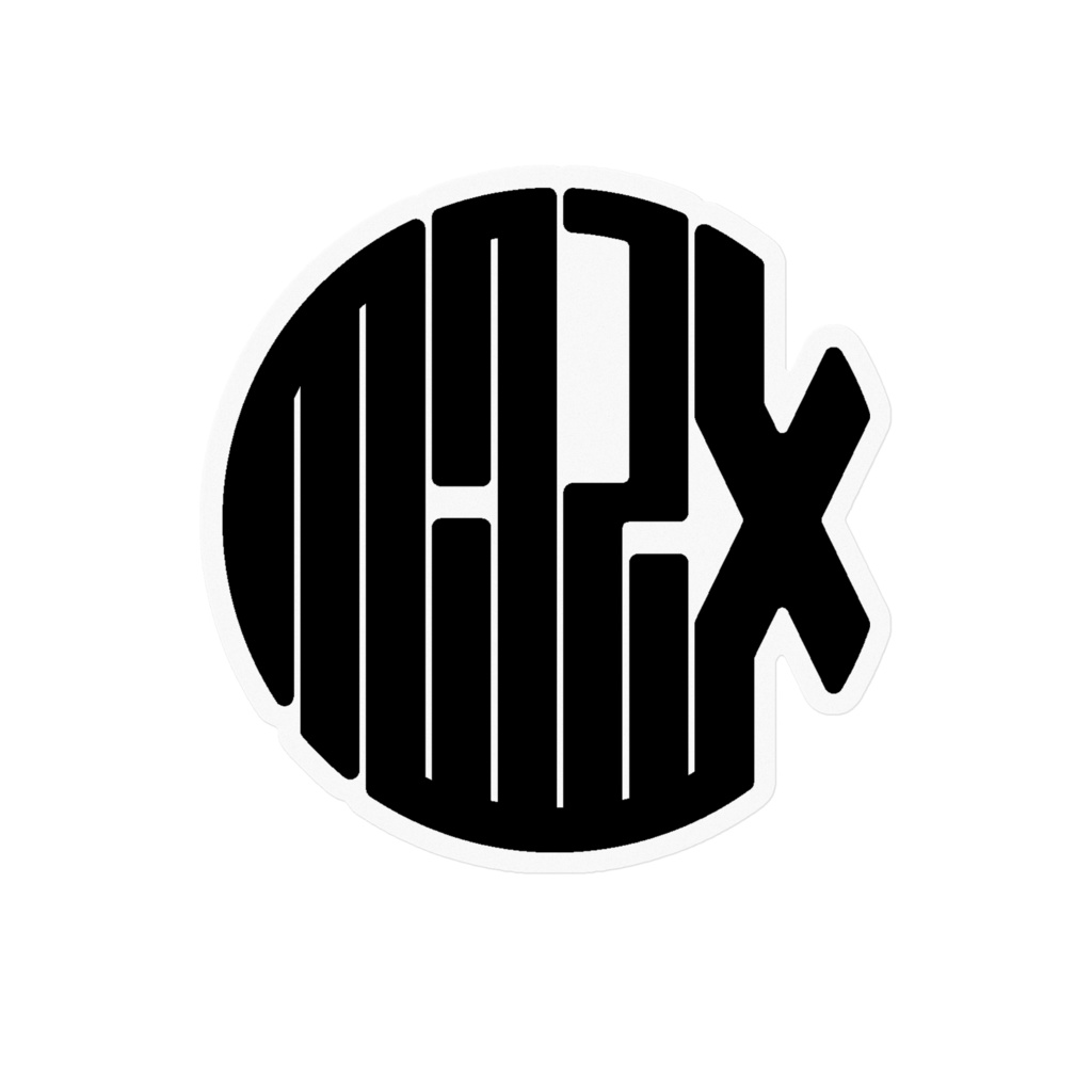 Milpix Logo Sticker (Black x Clear)