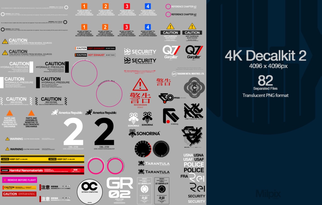 4K Decalkit 2(82pcs)