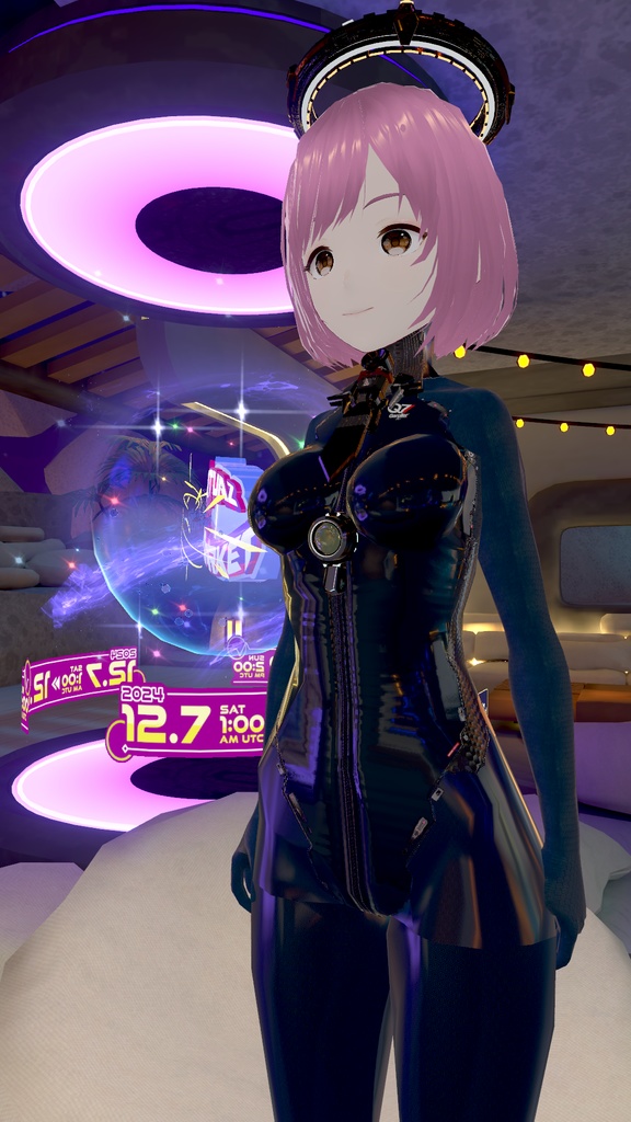 【VRoid】Blue Bodysuit Texture & Material for VRoid Female