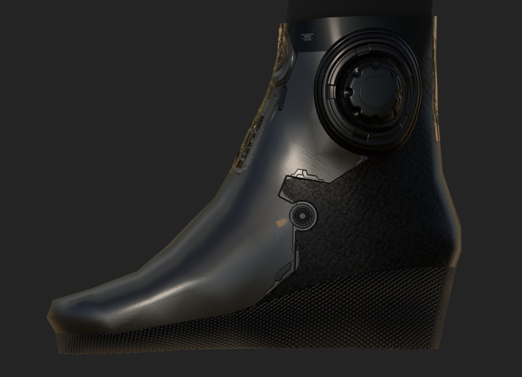 【VRoid】VRoid Mech Boots Texture/Material