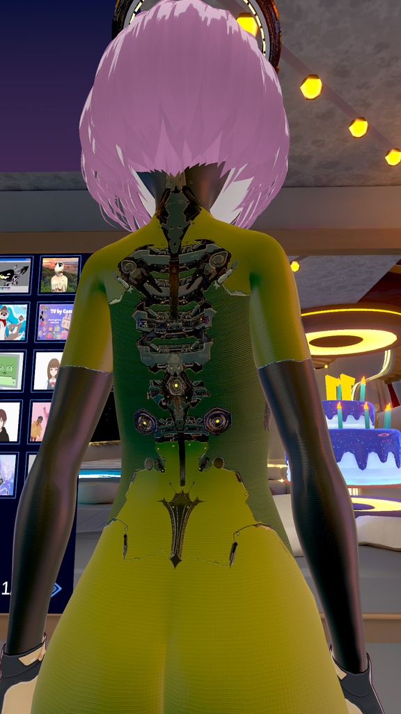 【VRoid】Yellow Bodysuit Texture & Material for VRoid Female