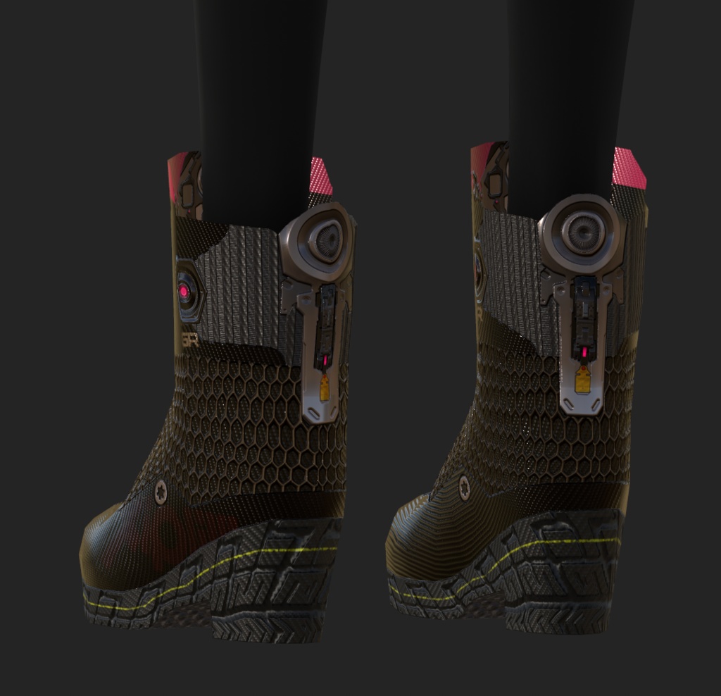【VRoid】VRoid Mech Boots2 Texture/Material