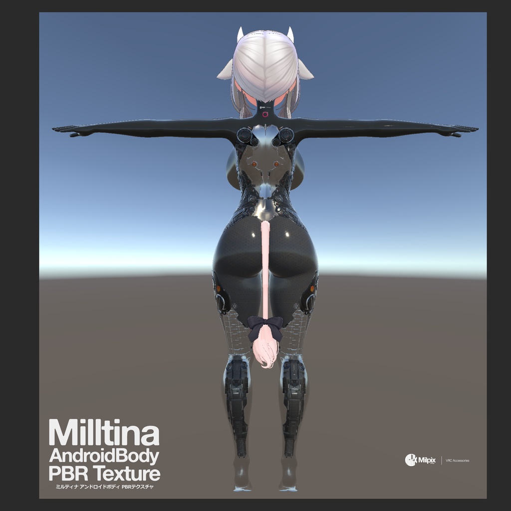 Milltina Android Body PBR Material / Textures