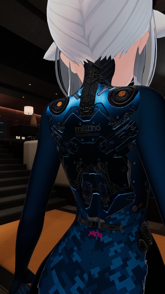 Milltina Urban camo High-cut suit PBR Material / Textures