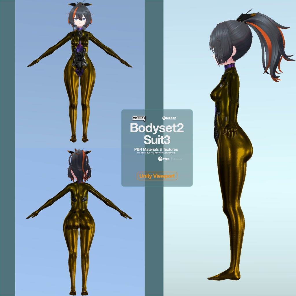 Bodyset2 Suit3 PBR Material / Textures