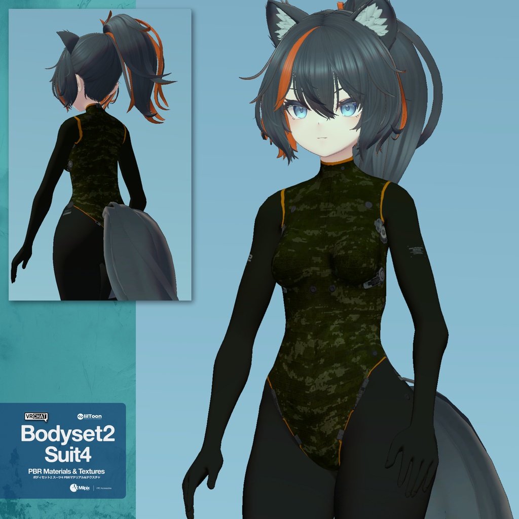 Bodyset2 Suit4 PBR Material / Textures