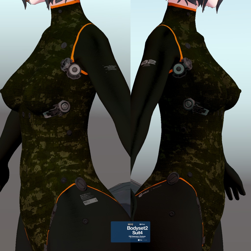 Bodyset2 Suit4 PBR Material / Textures