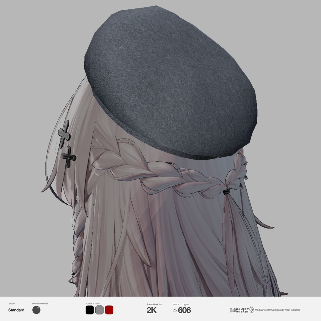 Low Poly Beret
