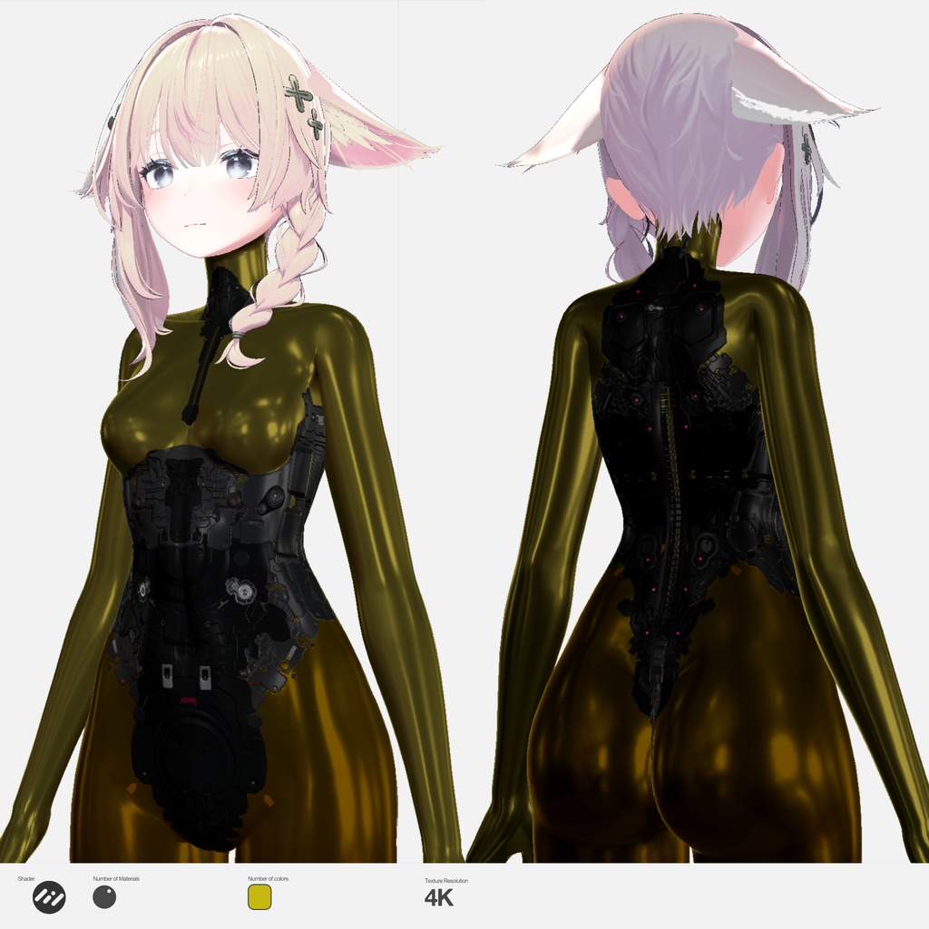 Shinano Mech Suit PBR Material / Textures