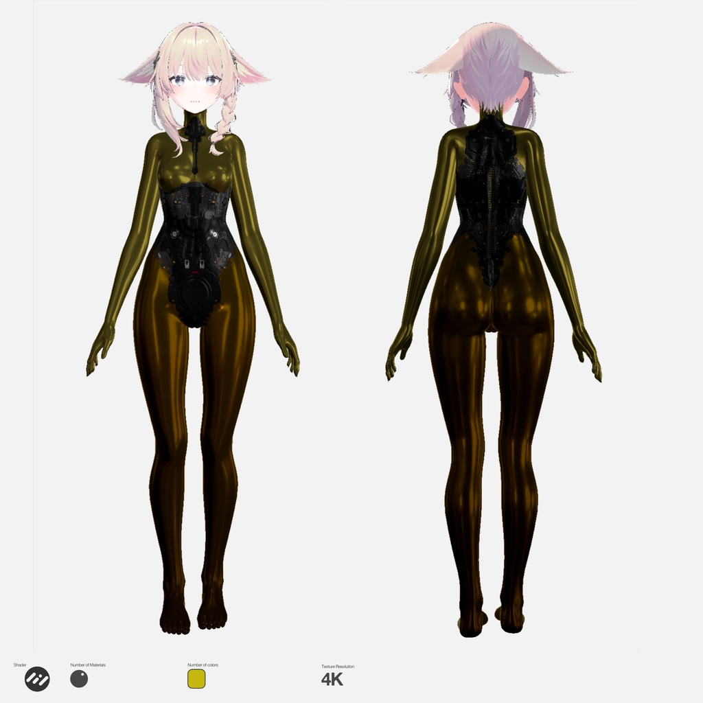 Shinano Mech Suit PBR Material / Textures