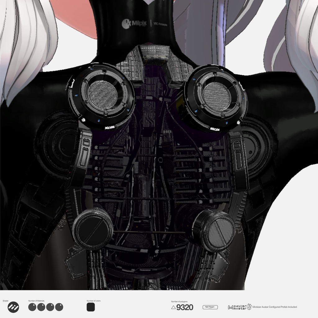 Milltina UpperDorsal Housing