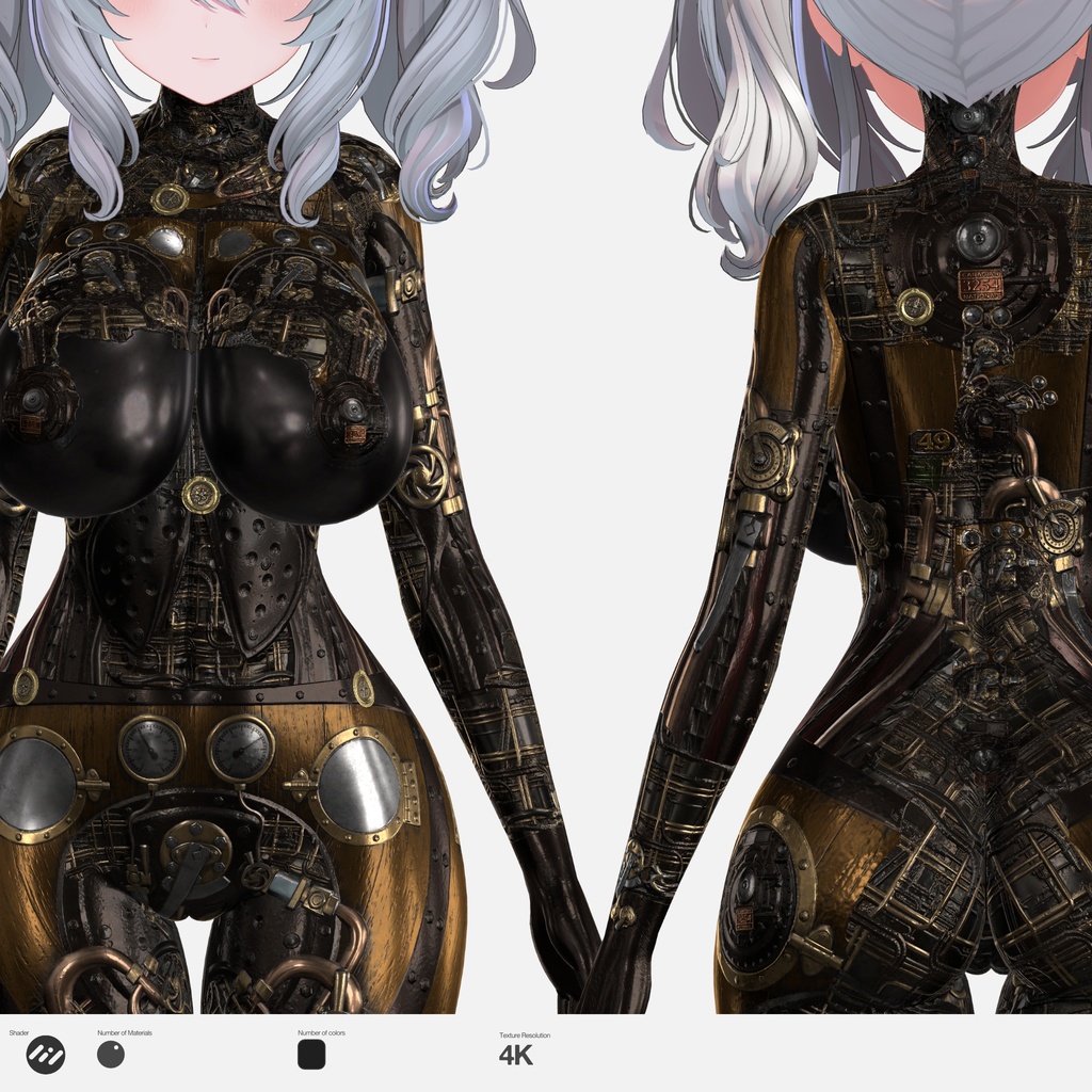 Steamforged Chimera Skin ミルティナ しゅぽエロPBRマテリアル