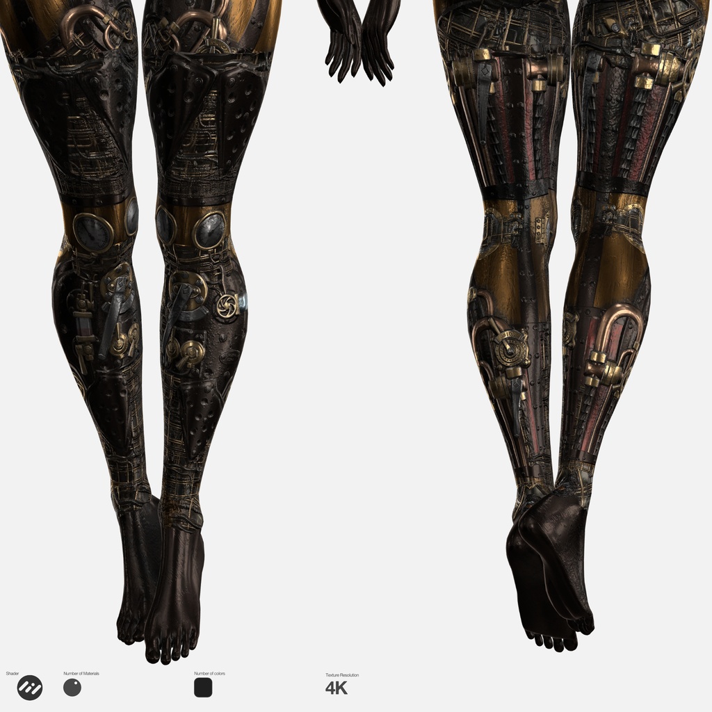 Steamforged Chimera Skin ミルティナ しゅぽエロPBRマテリアル