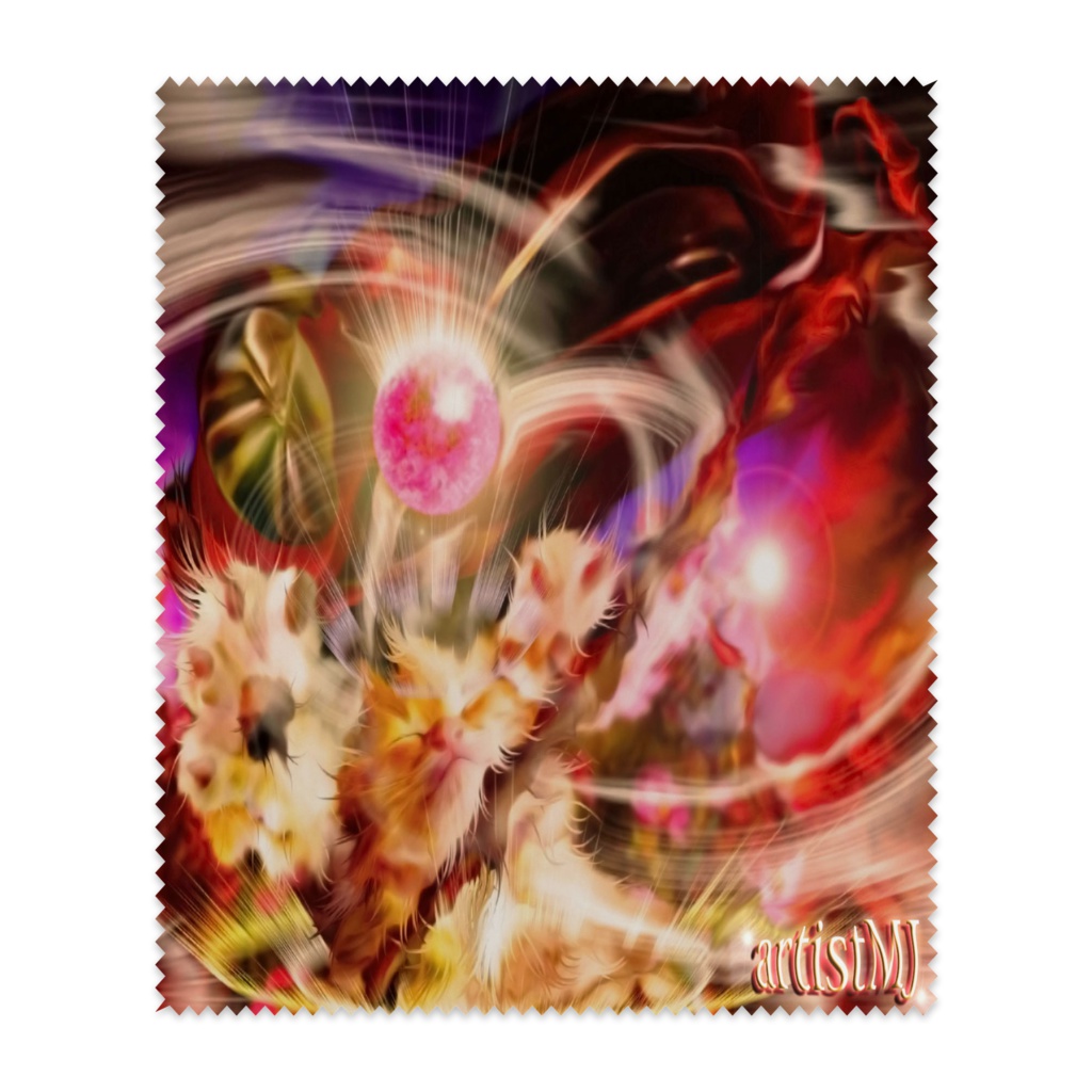 MJアート・メガネ拭き Art goods of artist MJ [The cloth which wipes up glasses] 