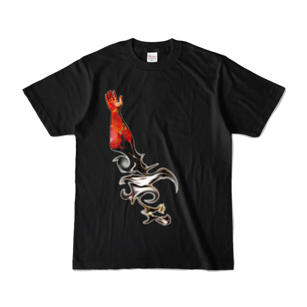 カラーTシャツ ブラック 076