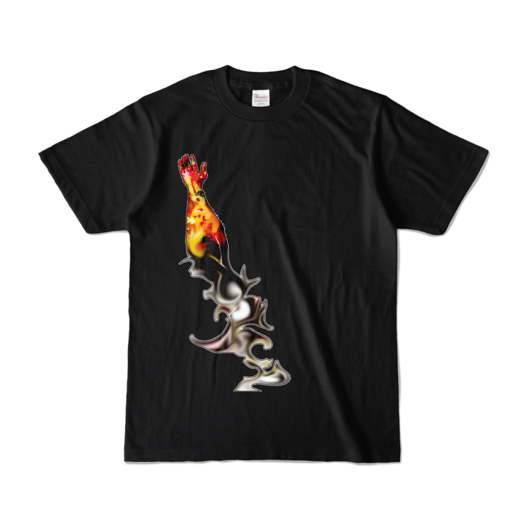 カラーTシャツ ブラック 078