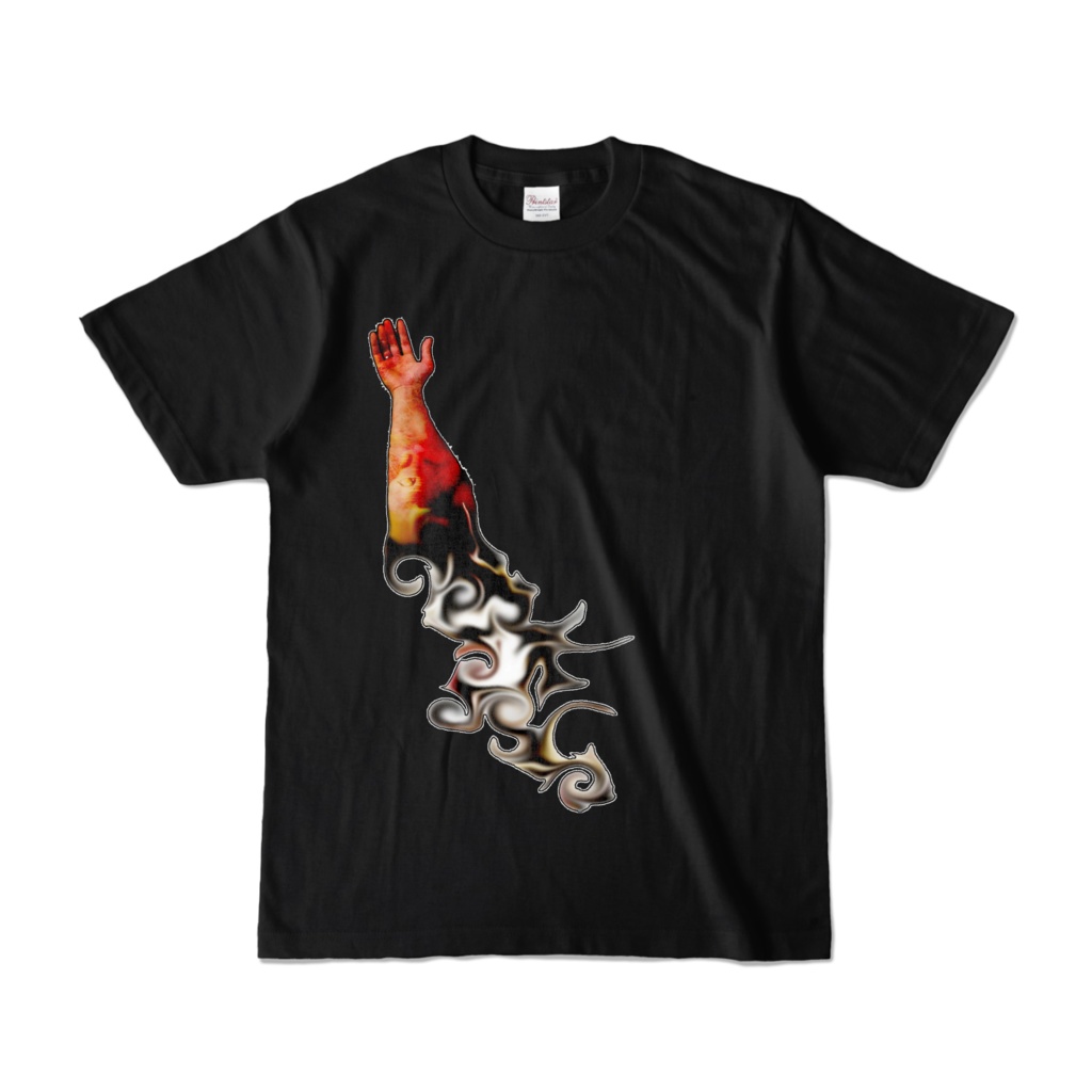 カラーTシャツ ブラック 080