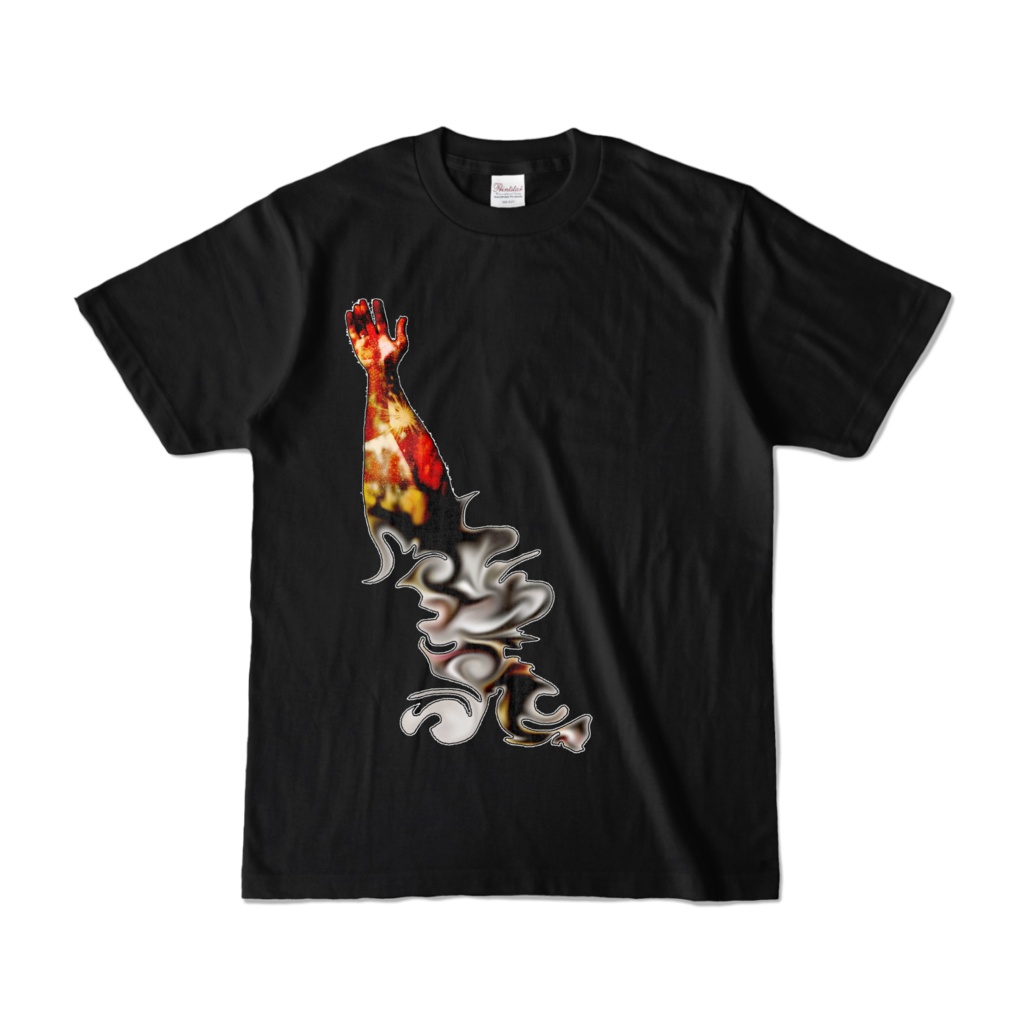 カラーTシャツ ブラック 084