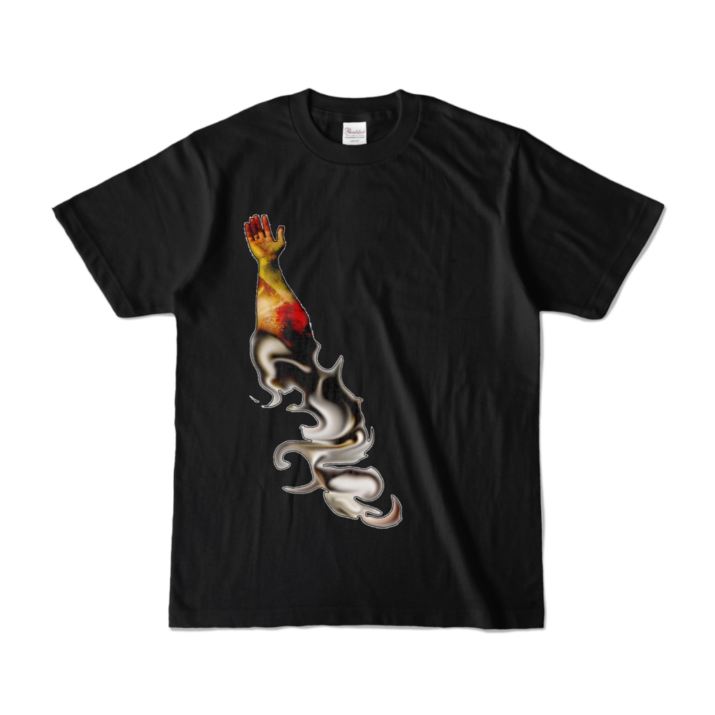 カラーTシャツ ブラック 086