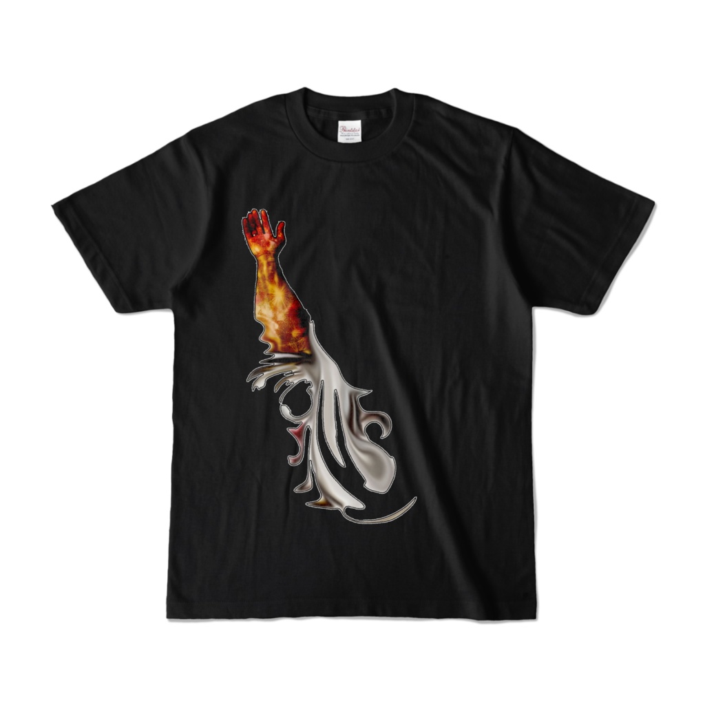 カラーTシャツ ブラック 087