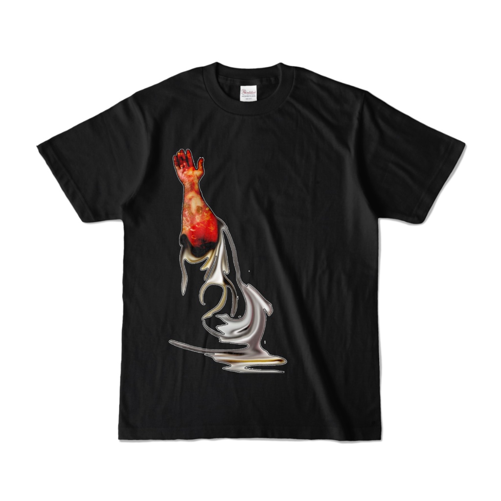 カラーTシャツ ブラック 091