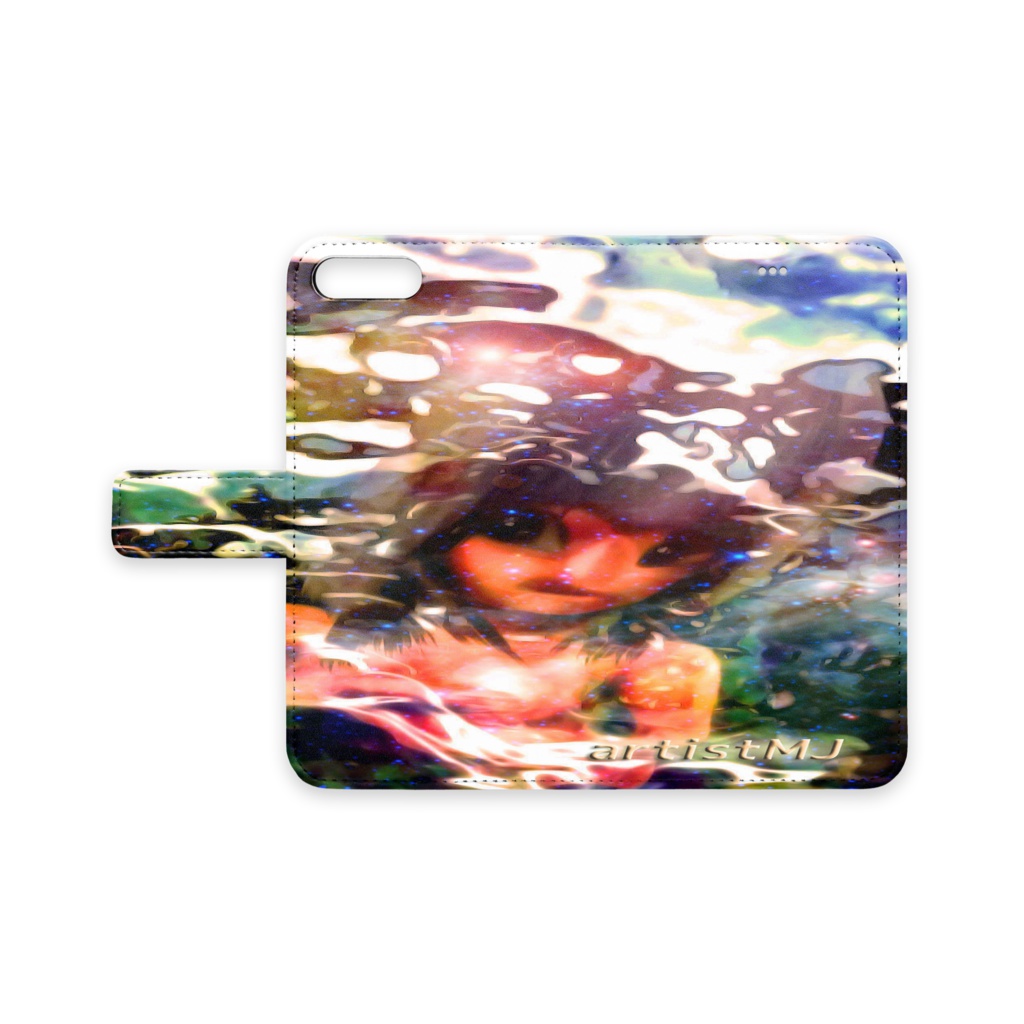 artistMJアート・手帳型iPhone8Plus/7Plusケース015